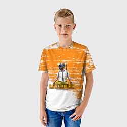 Футболка детская Playerunknown battlegrounds краска, цвет: 3D-принт — фото 2