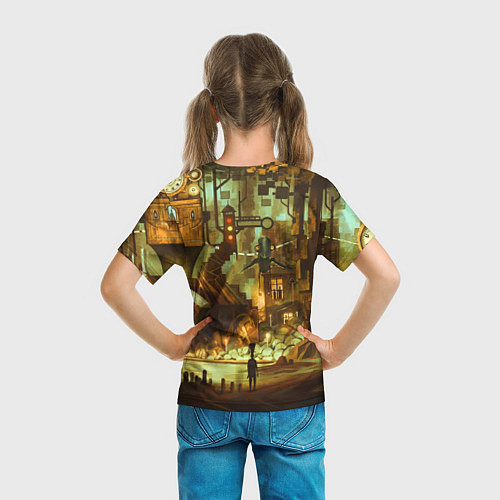 Детская футболка Cool Steampunk painting / 3D-принт – фото 6