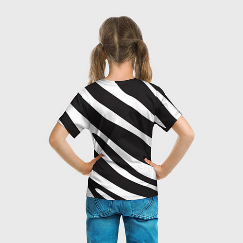 Детская футболка Анималистичный рисунок зебра / 3D-принт – фото 6