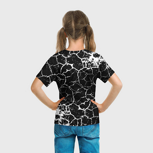 Детская футболка Volkswagen Трещины / 3D-принт – фото 6