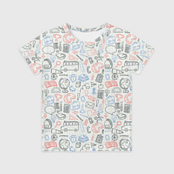 Футболка детская Школьные будни, цвет: 3D-принт