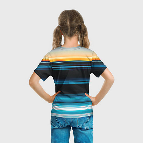Детская футболка Градиент восход солнца / 3D-принт – фото 6
