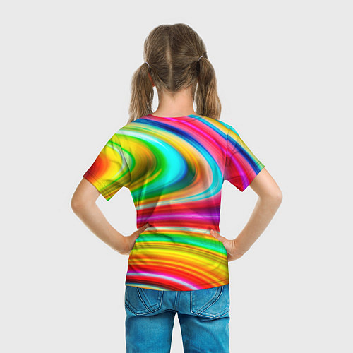 Детская футболка Rainbow colors / 3D-принт – фото 6