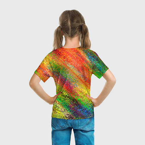 Детская футболка Rainbow inclusions / 3D-принт – фото 6