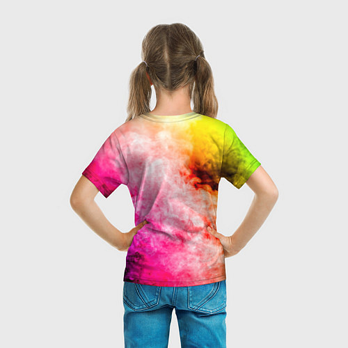 Детская футболка Взрыв Красок I Дым / 3D-принт – фото 6