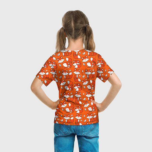 Детская футболка Red foxes / 3D-принт – фото 6