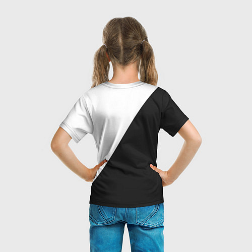 Детская футболка Hollow Knight черно-белое / 3D-принт – фото 6