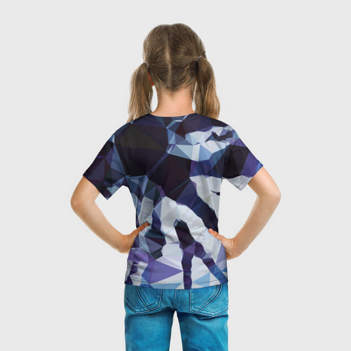 Детская футболка Лоу Поли Полигоны / 3D-принт – фото 6