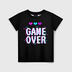 Футболка детская Game Over Pixels, цвет: 3D-принт