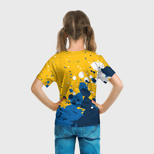 Детская футболка Сборная Уругвая Краска / 3D-принт – фото 6