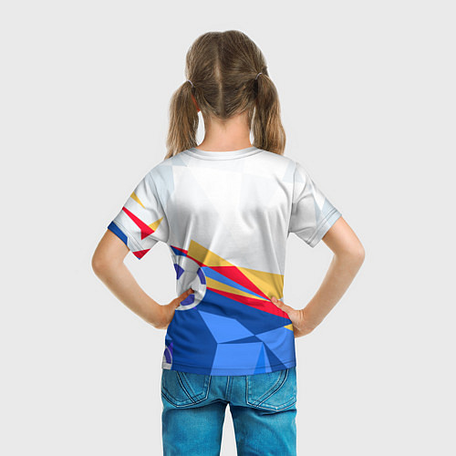 Детская футболка Bayern munchen Абстракция геометрии / 3D-принт – фото 6