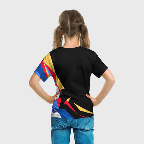 Детская футболка Bayern munchen Sport - цветные геометрии / 3D-принт – фото 6