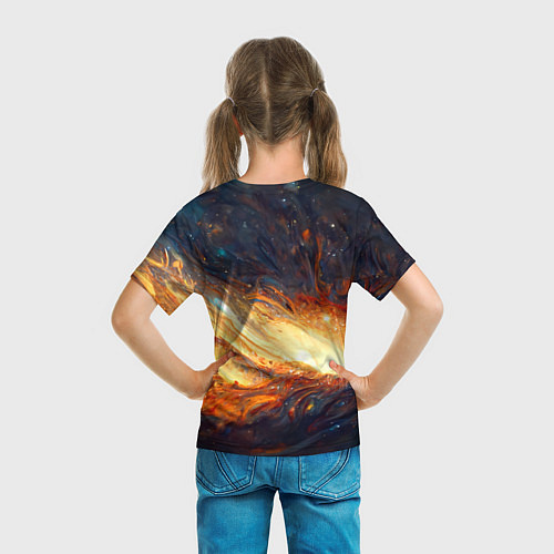 Детская футболка Центр вселенной - Абстракция / 3D-принт – фото 6