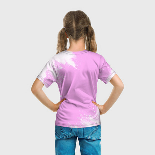 Детская футболка Вера кошечка с сердечком / 3D-принт – фото 6