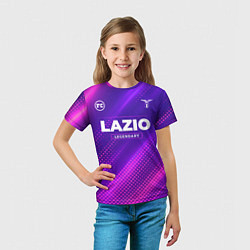 Футболка детская Lazio legendary sport grunge, цвет: 3D-принт — фото 2