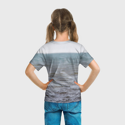 Детская футболка Косолапый решил искупаться / 3D-принт – фото 6