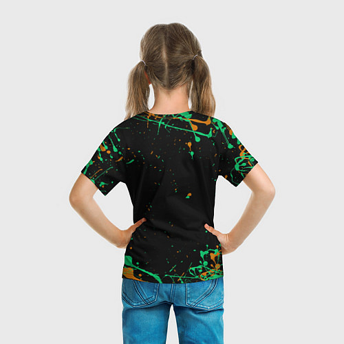 Детская футболка Дэндзи на корточках / 3D-принт – фото 6