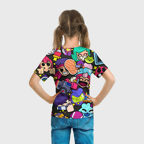Детская футболка Особые пины значки Бравл Старс / 3D-принт – фото 6