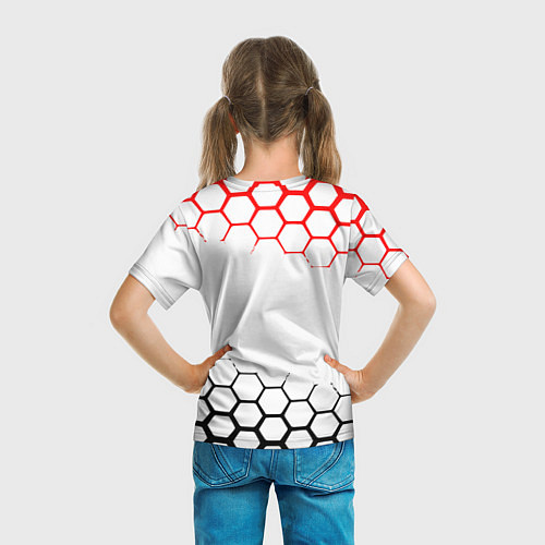 Детская футболка Mitsubishi - логотип / 3D-принт – фото 6