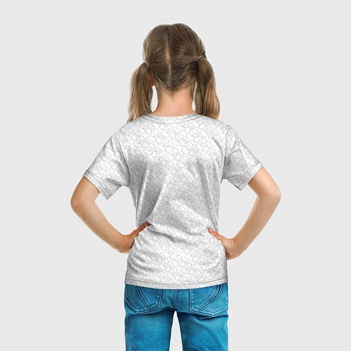 Детская футболка Little Ghosts on white / 3D-принт – фото 6