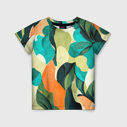 Футболка детская Multicoloured camouflage, цвет: 3D-принт