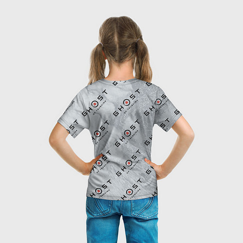 Детская футболка Призрак Цусимы узор / 3D-принт – фото 6