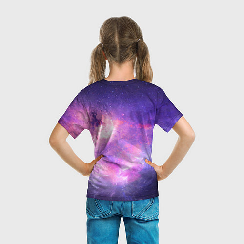 Детская футболка Космическая ветренная вспышка / 3D-принт – фото 6