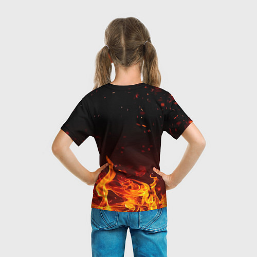 Детская футболка ИП МАН - в огне / 3D-принт – фото 6