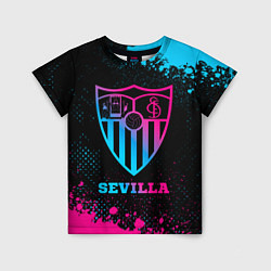 Футболка детская Sevilla - neon gradient, цвет: 3D-принт