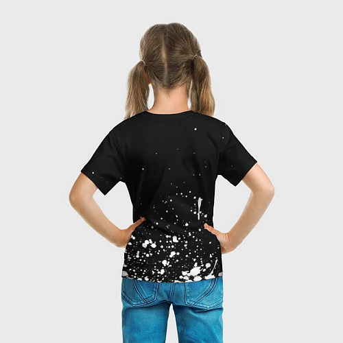 Детская футболка Ice Cube - брызги краски / 3D-принт – фото 6