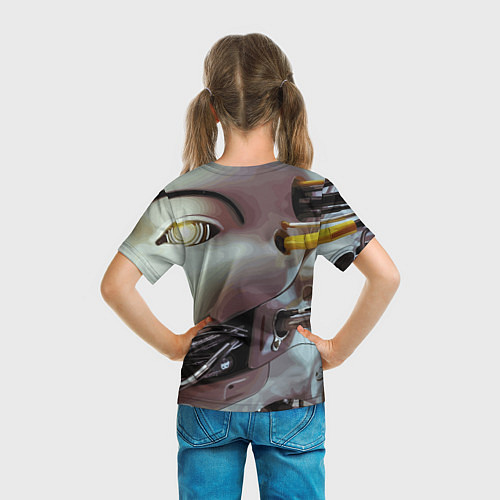 Детская футболка Башка Барта Симпсона - Robopunk / 3D-принт – фото 6