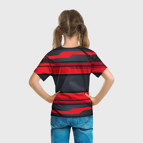 Детская футболка Red & Black - Russia / 3D-принт – фото 6