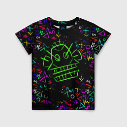 Футболка детская League Of Legends: Arcane neon, цвет: 3D-принт
