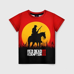 Футболка детская Red Dead Redemption 2 - закат, цвет: 3D-принт