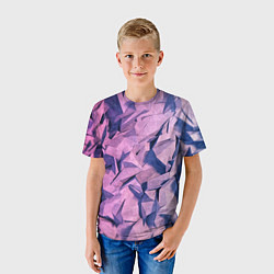 Футболка детская Полигональная скальная текстура, цвет: 3D-принт — фото 2