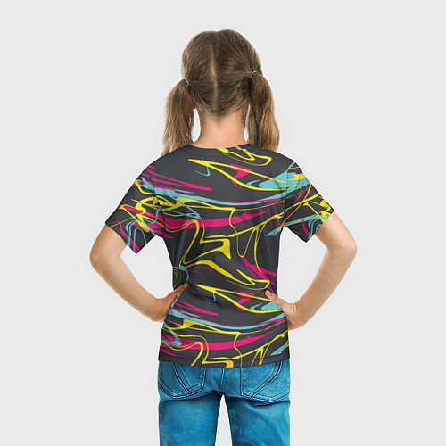 Детская футболка Яркая палитра художника / 3D-принт – фото 6