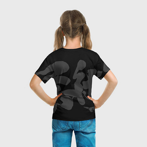 Детская футболка Jiu-jitsu throw logo / 3D-принт – фото 6