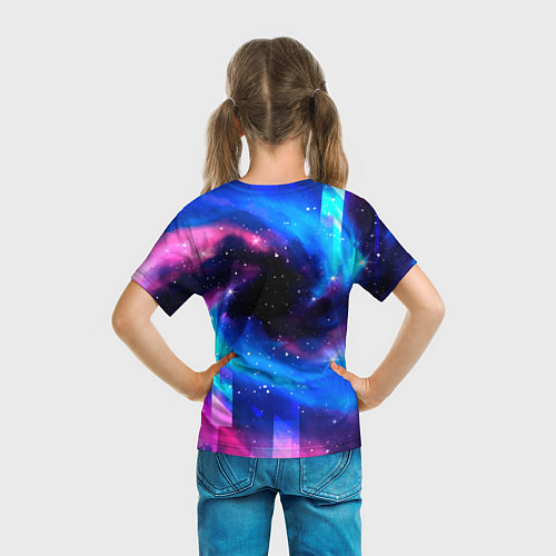 Детская футболка West Ham неоновый космос / 3D-принт – фото 6