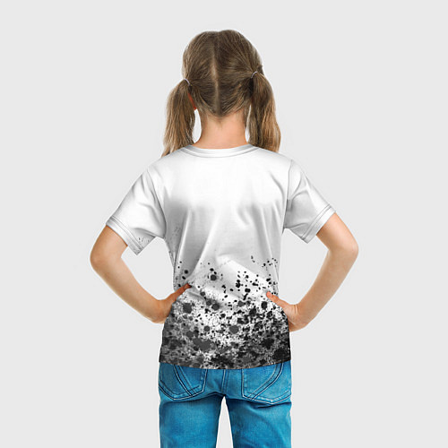 Детская футболка Рэпер Баста в стиле граффити: символ сверху / 3D-принт – фото 6