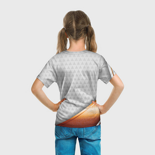 Детская футболка Герб РФ с золотой вставкой / 3D-принт – фото 6