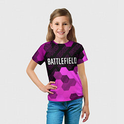 Футболка детская Battlefield pro gaming: символ сверху, цвет: 3D-принт — фото 2