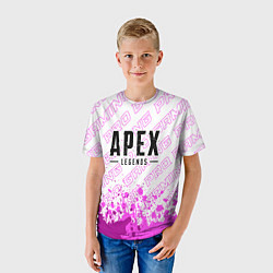 Футболка детская Apex Legends pro gaming: символ сверху, цвет: 3D-принт — фото 2