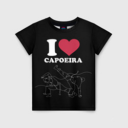 Футболка детская I love Capoeira Battle line, цвет: 3D-принт