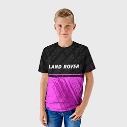 Футболка детская Land Rover pro racing: символ сверху, цвет: 3D-принт — фото 2