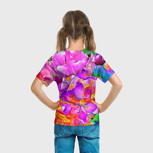Детская футболка Flower Illusion / 3D-принт – фото 6