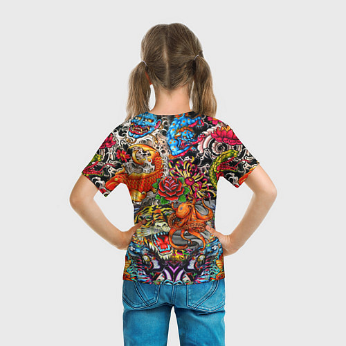 Детская футболка Красочная иллюстрация / 3D-принт – фото 6