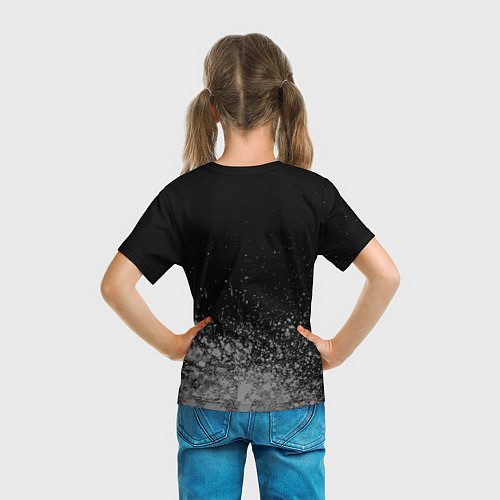Детская футболка Варвара - в красной рамке на темном / 3D-принт – фото 6