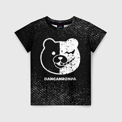 Футболка детская Danganronpa с потертостями на темном фоне, цвет: 3D-принт