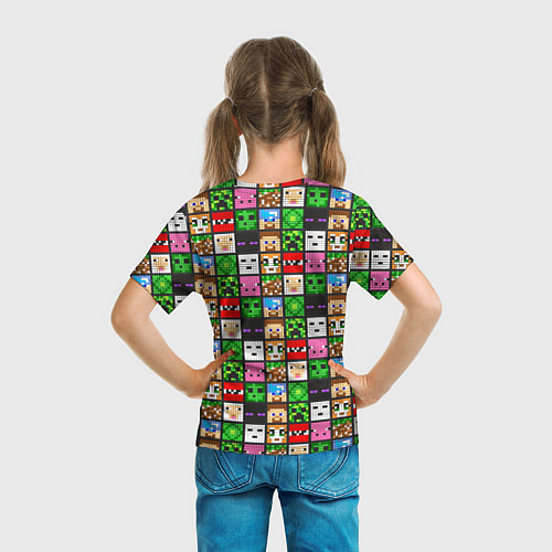 Детская футболка Minecraft - characters / 3D-принт – фото 6