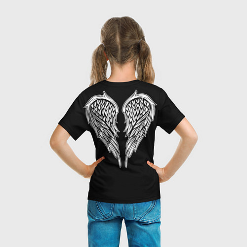 Детская футболка Крылья ангела - рисунок / 3D-принт – фото 6